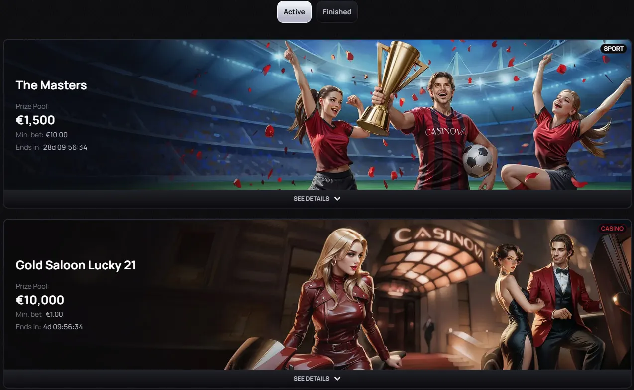 Connexion &agrave; Casinova Casino sur mobile