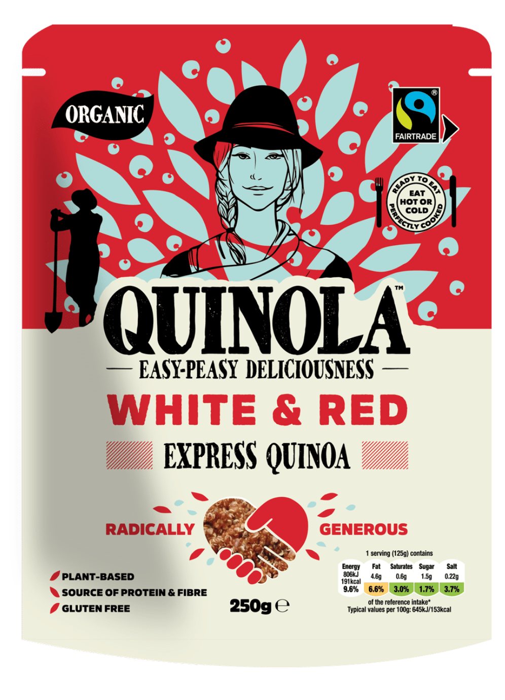 White and Red Ready to Eat Quinoa