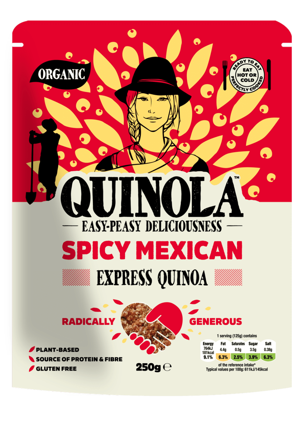 Ready to eat spicy mexican quinoa