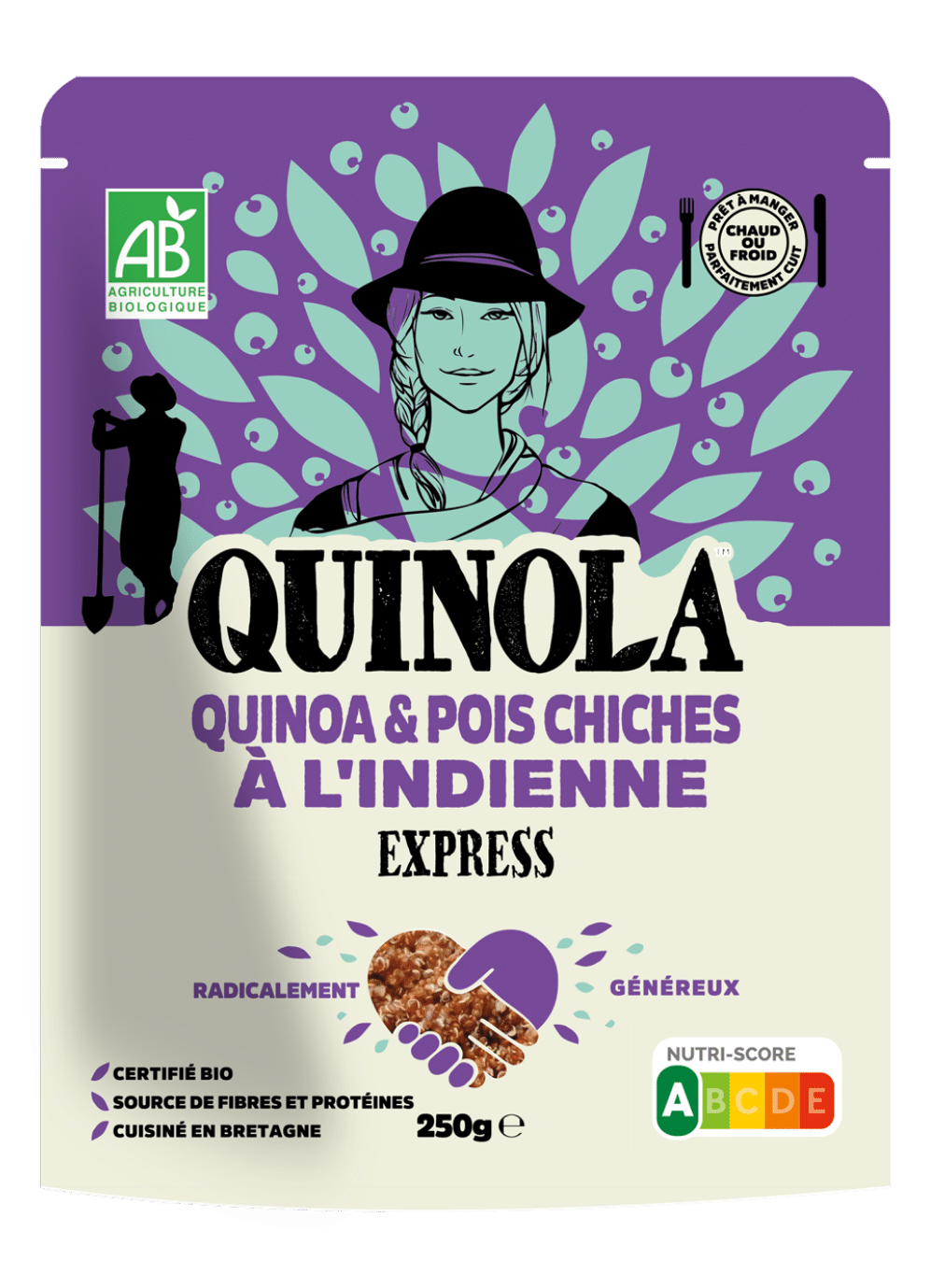 Express quinoa avec pois chiches à l'indienne