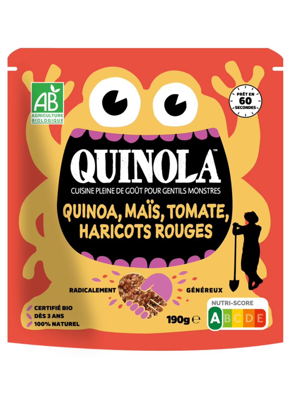Quinola Quinoa, maïs, tomate, haricot rouge